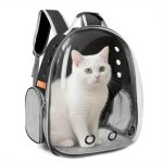 Airline-Approved Cat Carrier Backpack with Transparent Viewing Window - Convertible Backpack/Handheld Pet Travel Carrier, Ventilated ABS Dome & High Quality Oxford Shell, Lightweight (2.4lbs) for Cats, Small Dogs, Vet, Flights, Hiking, Camping - Holds up