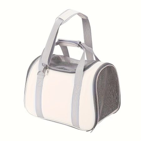 1pc Portable Cat Backpack Carrier - Breathable Mesh Design, Foldable & Lightweight for Small to Medium Dogs & Cats, Ergonomic Strap, Secure Zipper Closure, Travel-Friendly Pet Carrier, Sturdy Construction
